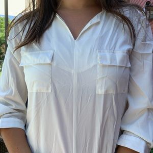 Banana republic white blouse